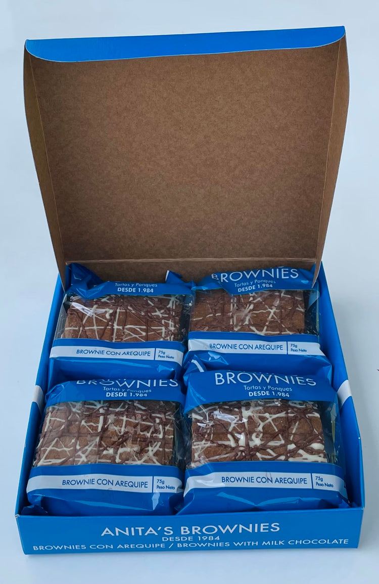 Anita's Brownies Box with 4 Brownies 300Gr/75Gr each.