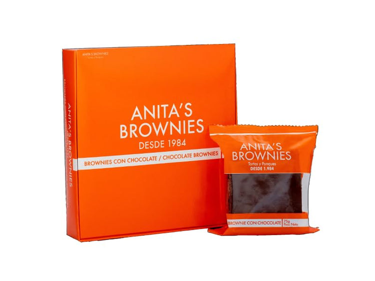 Anita's Brownies Box with 4 Brownies 300Gr/75Gr each.