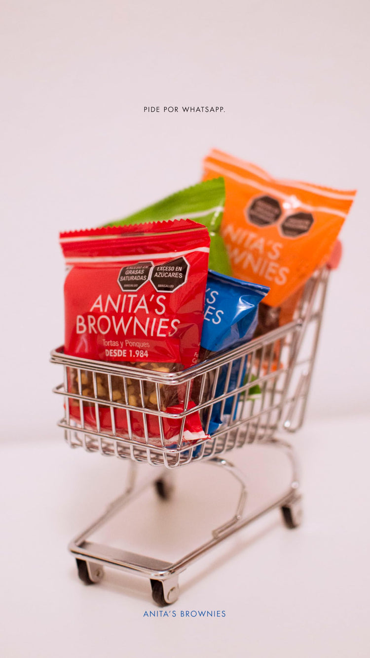 Anita's Brownies Box with 4 Brownies 300Gr/75Gr each.